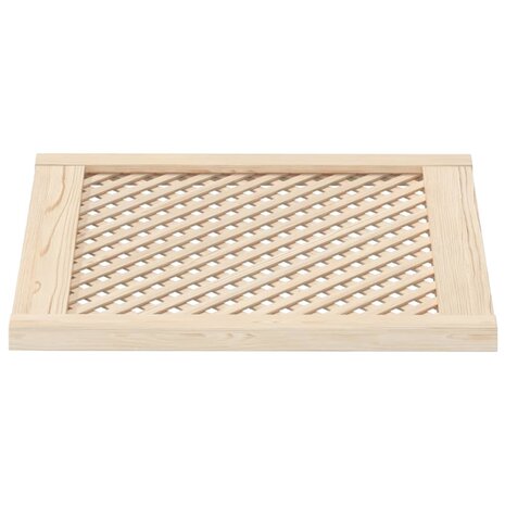 Kastdeuren met latwerk 2 st 59,5x61,5 cm massief grenenhout 4