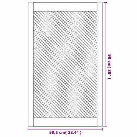 Kastdeuren met latwerk 2 st 59,5x99 cm massief grenenhout 6