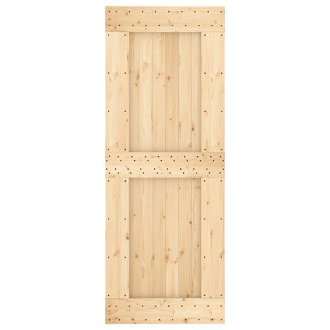 Schuifdeur met beslag 80x210 cm massief grenenhout 4