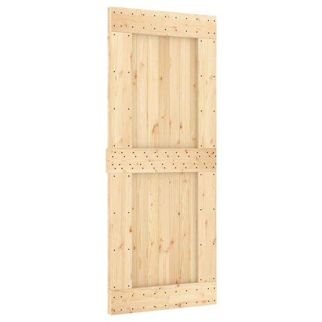 Schuifdeur met beslag 85x210 cm massief grenenhout 3