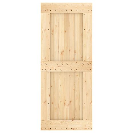 Schuifdeur met beslag 85x210 cm massief grenenhout 4