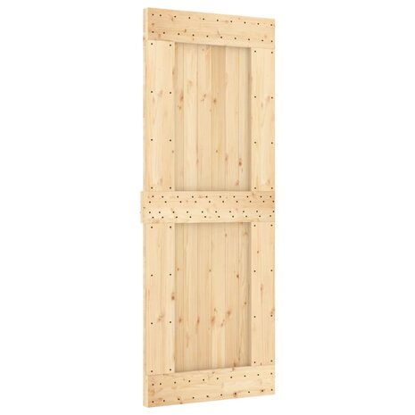 Schuifdeur met beslag 80x210 cm massief grenenhout 3