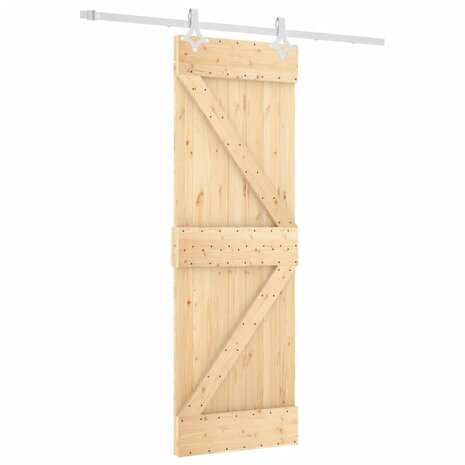 Schuifdeur met beslag 70x210 cm massief grenenhout 2