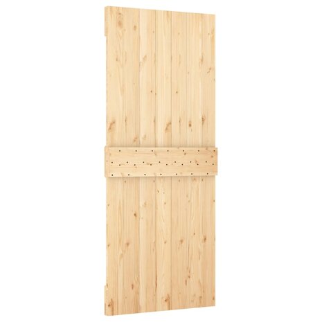 Schuifdeur met beslag 80x210 cm massief grenenhout 5