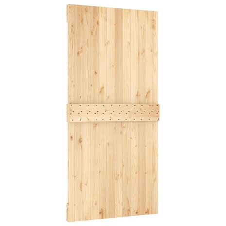 Schuifdeur met beslag 100x210 cm massief grenenhout 5