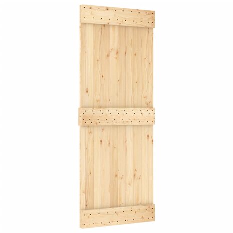 Schuifdeur met beslag 80x210 cm massief grenenhout 3