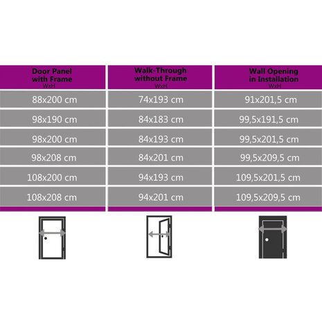 Voordeur 88x200 cm PVC wit 11