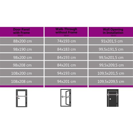 Voordeur 108x200 cm PVC wit 11