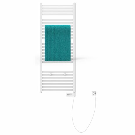 EISL Badkamerradiator met timer 120x50x15 cm wit 5