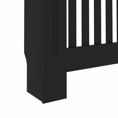 Radiatorombouw 112x19x81,5 cm MDF zwart 7