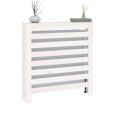 Radiatorombouw 79,5x19x84 cm massief grenenhout wit 4