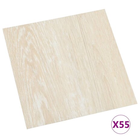 Vloerplanken zelfklevend 55 st 5,11 m² PVC beige 2