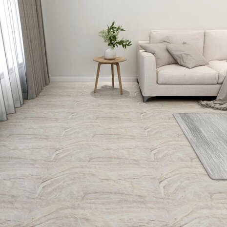 Vloerplanken 20 st zelfklevend 1,86 m² PVC beige 1