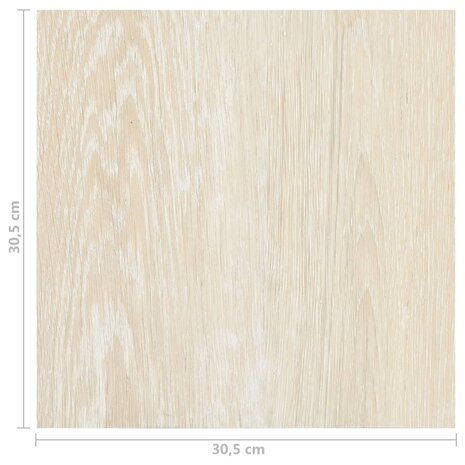 Vloerplanken 20 st zelfklevend 1,86 m² PVC beige 11