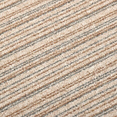 Tapijttegels 20 st 5 m² 50x50 cm gestreept beige 7