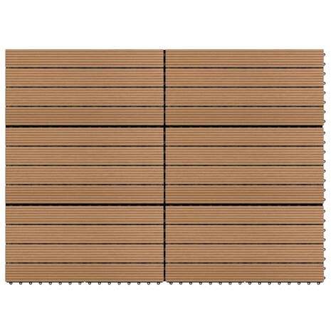 Terrastegels 6 st 60x30 cm 1,08 m² HKC bruin 1