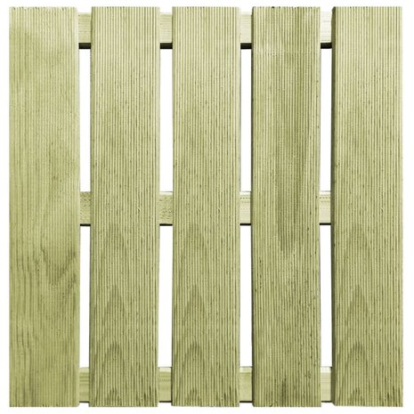 12 st Terrastegels 50x50 cm hout groen 2