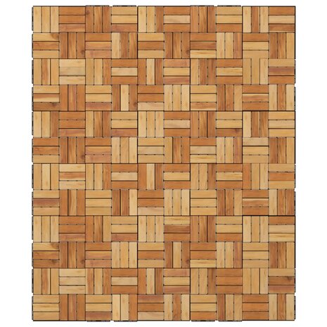 Terrastegels 30 st 30x30 cm massief teakhout 4