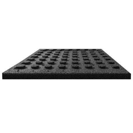 Valtegels 12 st 50x50x3 cm rubber zwart 4