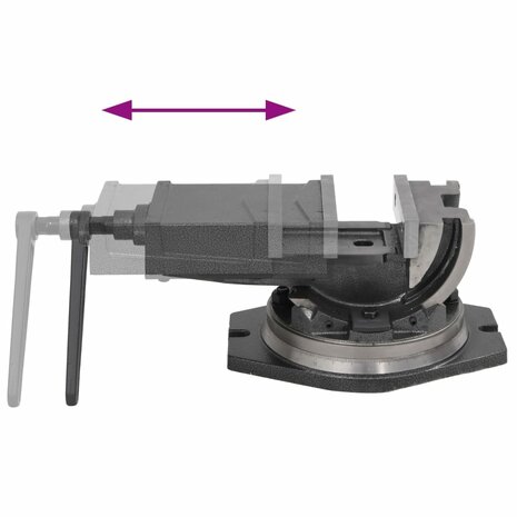 Bankschroef met 2 assen kantelbaar 160 mm 7