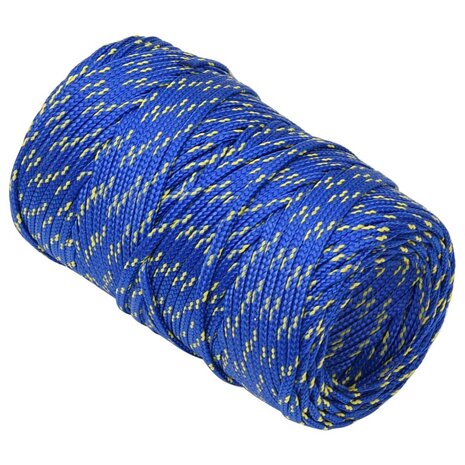 Boottouw 2 mm 25 m polypropyleen blauw 3