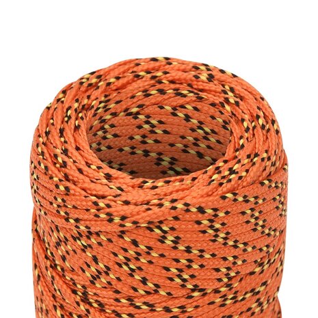 Boottouw 2 mm 100 m polypropyleen oranje 4