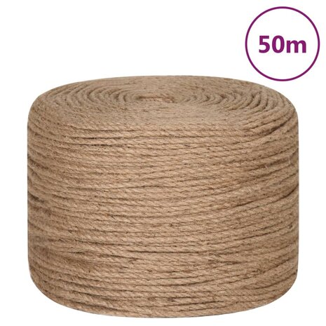 Touw 50 m lang 4 mm dik jute 2