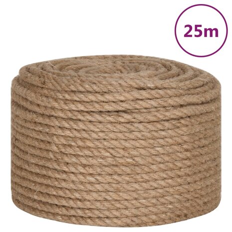 Touw 25 m lang 14 mm dik jute 2