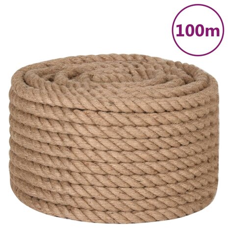 Touw 100 m lang 16 mm dik jute 2