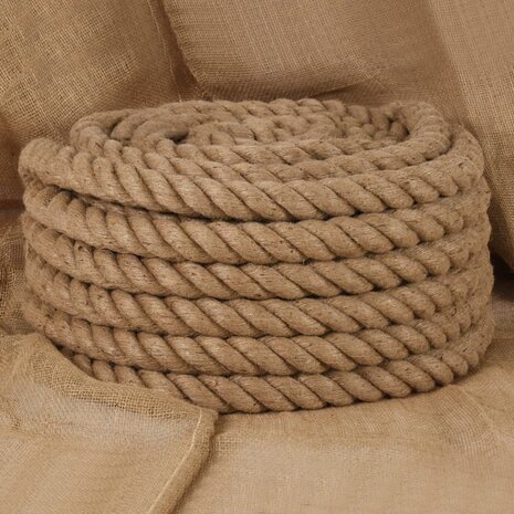 Touw 10 m lang 36 mm dik jute 1