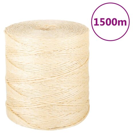 Touw 2 mm 1500 m 100% sisal 1