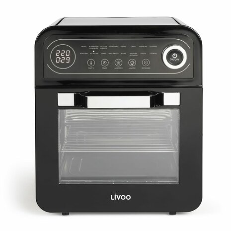 Livoo Airfryer oven 1600 W 12 L zwart 1