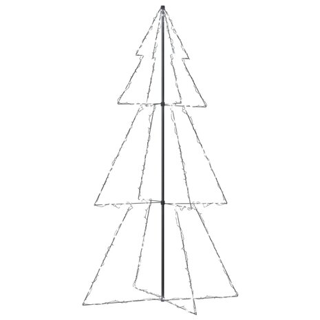 Kegelkerstboom 300 LED&apos;s binnen en buiten 120x220 cm 4