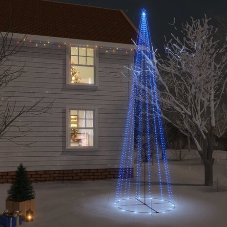 Kegelkerstboom 1134 LED&apos;s blauw 230x800 cm 1