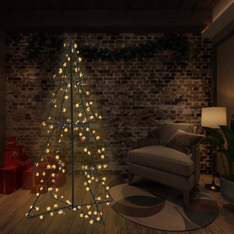 Kegelkerstboom 240 LED&apos;s binnen en buiten 115x150 cm 1