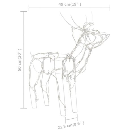 3-delige Kerstverlichting rendieren 229 LED&apos;s 11