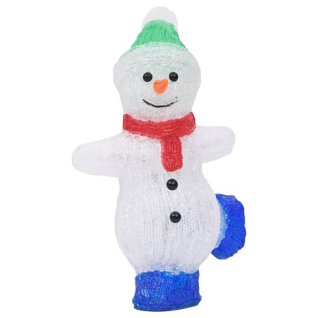 Kerstfiguur sneeuwman LED binnen en buiten 30 cm acryl 4