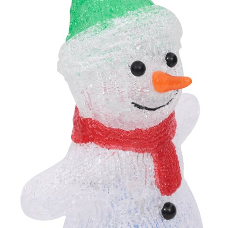 Kerstfiguur sneeuwman LED binnen en buiten 30 cm acryl 8