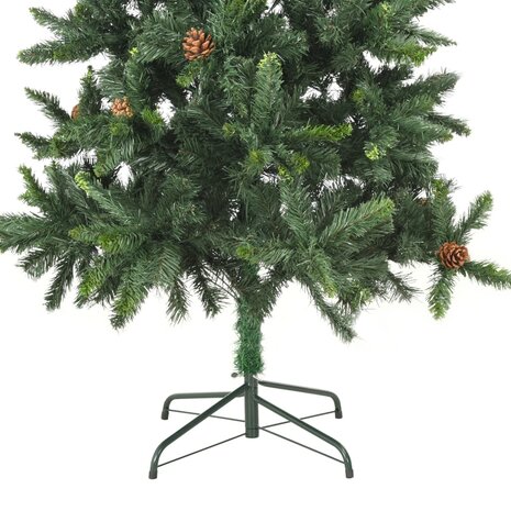 Kunstkerstboom met dennenappels 180 cm groen 7