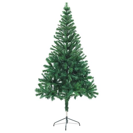 Kunstkerstboom met verlichting en kerstballen 380 takken 150 cm 3