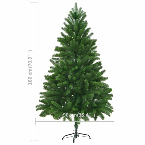 Kunstkerstboom met verlichting en kerstballen 150 cm groen 12