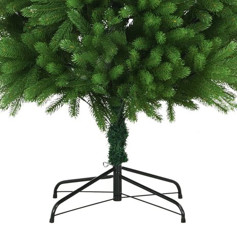 Kunstkerstboom met verlichting en kerstballen 240 cm groen 5