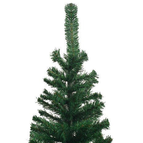 Kunstkerstboom met verlichting en kerstballen L 240 cm groen 3