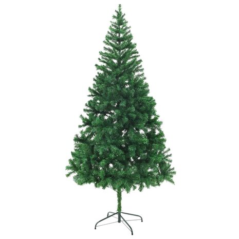 Kunstkerstboom met verlichting en kerstballen 910 takken 210 cm 3