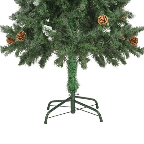 Kunstkerstboom met verlichting en kerstballen 150 cm 4