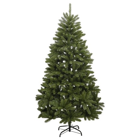 Kunstkerstboom met scharnieren 300 LED&apos;s en kerstballen 240 cm 5