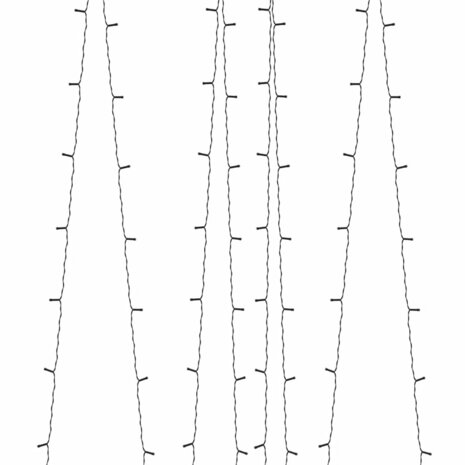 5 st Lichtslinger met 200 LED&apos;s solar binnen/buiten warmwit 6