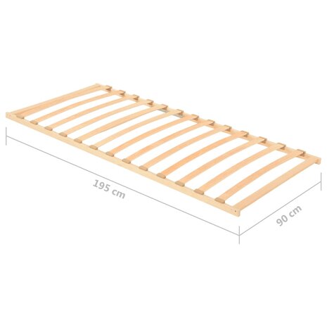 Lattenbodem met 13 latten 90x200 cm 7