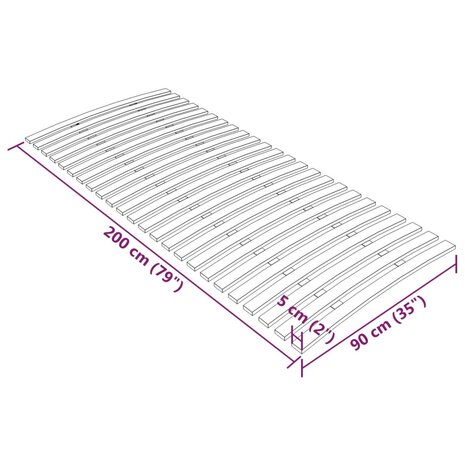 Lattenbodem met 24 latten 90x200 cm 7