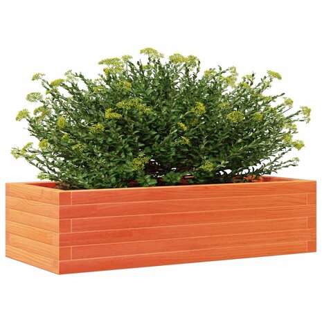 Plantenbak 90x40x23 cm massief grenenhout wasbruin 4